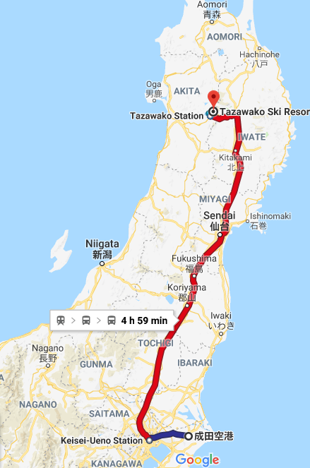 Map of JR Route, 路線図