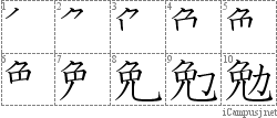 Kanji Stroke Order Diagram