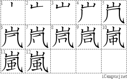 Stroke Order Diagram