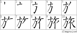 Kanji Stroke Order Diagram