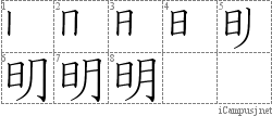 Kanji Stroke Order Diagram