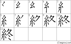 Stroke Order Diagram