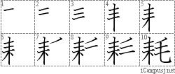 Stroke Order Diagram