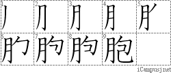 Kanji Stroke Order Diagram