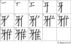 Stroke Order Diagram